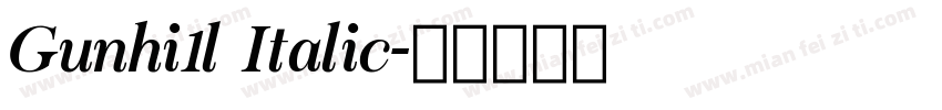Gunhi1l Italic字体转换